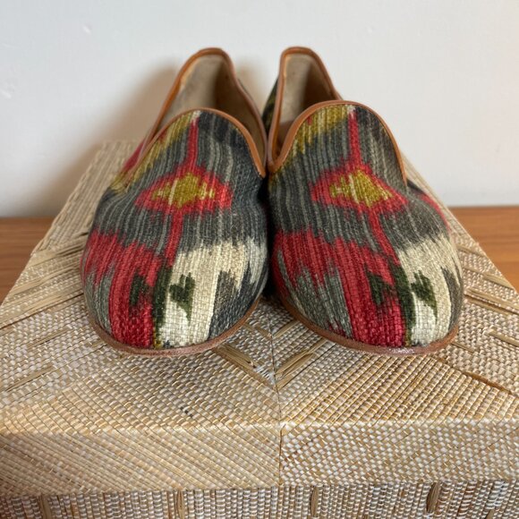 Ramon Tenza Flats Loafers Sz 9 Aztec Boho - Picture 2 of 9